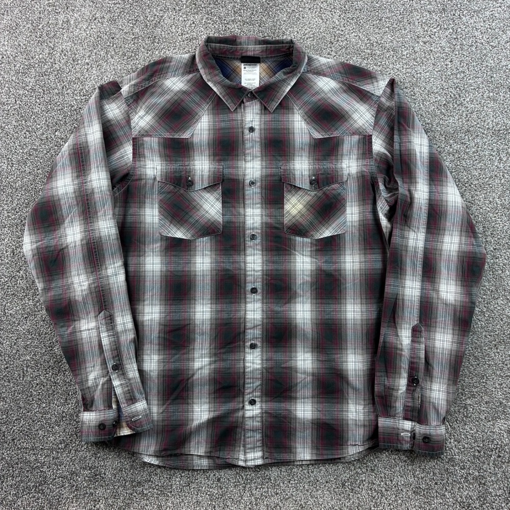 Patagonia Long Sleeved Good Shirt Mens XL Shadow Plaid Cotton Western Yoke 52251